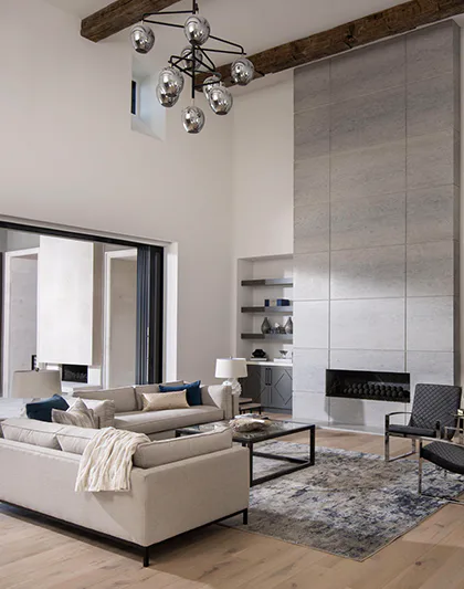 A staged luxury residence